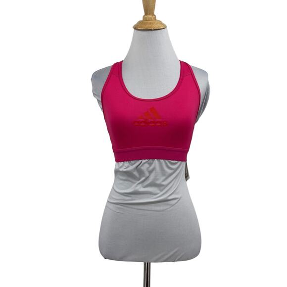 Adidas Sports Bra Womens S Small Valentine Don't Rest Alphaskin Medium Support - Picture 1 of 14